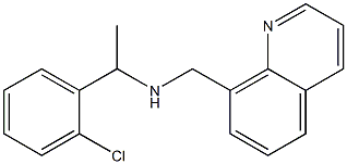 [1-(2-chlorophenyl)ethyl](quinolin-8-ylmethyl)amine Struktur