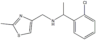 [1-(2-chlorophenyl)ethyl][(2-methyl-1,3-thiazol-4-yl)methyl]amine Struktur