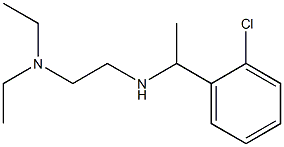 [1-(2-chlorophenyl)ethyl][2-(diethylamino)ethyl]amine Struktur