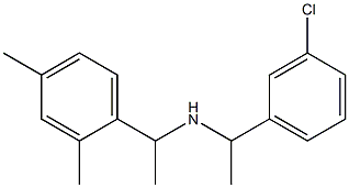 [1-(3-chlorophenyl)ethyl][1-(2,4-dimethylphenyl)ethyl]amine Struktur