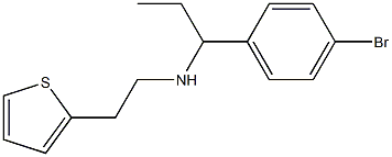 [1-(4-bromophenyl)propyl][2-(thiophen-2-yl)ethyl]amine Struktur