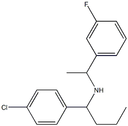 [1-(4-chlorophenyl)butyl][1-(3-fluorophenyl)ethyl]amine Struktur