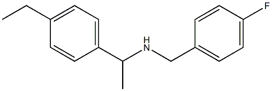 [1-(4-ethylphenyl)ethyl][(4-fluorophenyl)methyl]amine Struktur