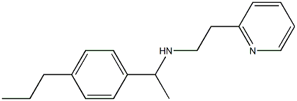 [1-(4-propylphenyl)ethyl][2-(pyridin-2-yl)ethyl]amine Struktur