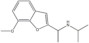 [1-(7-methoxy-1-benzofuran-2-yl)ethyl](propan-2-yl)amine Struktur