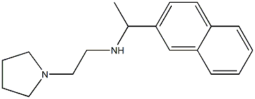 [1-(naphthalen-2-yl)ethyl][2-(pyrrolidin-1-yl)ethyl]amine Struktur