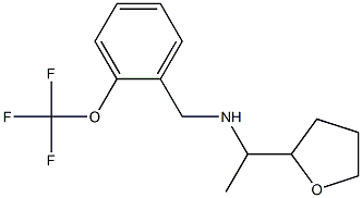 [1-(oxolan-2-yl)ethyl]({[2-(trifluoromethoxy)phenyl]methyl})amine Struktur