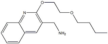 [2-(2-butoxyethoxy)quinolin-3-yl]methanamine Struktur