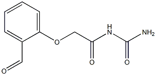 [2-(2-formylphenoxy)acetyl]urea Struktur