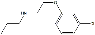 [2-(3-chlorophenoxy)ethyl](propyl)amine Struktur