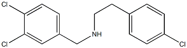 [2-(4-chlorophenyl)ethyl][(3,4-dichlorophenyl)methyl]amine Struktur