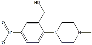 [2-(4-methylpiperazin-1-yl)-5-nitrophenyl]methanol Struktur