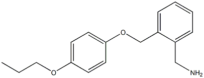 [2-(4-propoxyphenoxymethyl)phenyl]methanamine Struktur