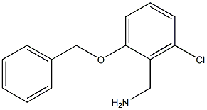 [2-(benzyloxy)-6-chlorophenyl]methanamine Struktur