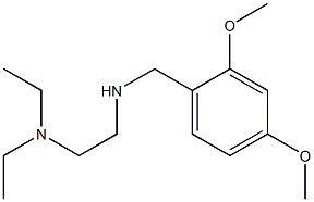 [2-(diethylamino)ethyl][(2,4-dimethoxyphenyl)methyl]amine Struktur