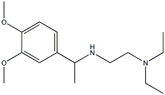 [2-(diethylamino)ethyl][1-(3,4-dimethoxyphenyl)ethyl]amine Struktur