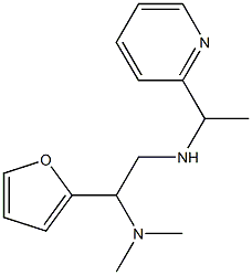 [2-(dimethylamino)-2-(furan-2-yl)ethyl][1-(pyridin-2-yl)ethyl]amine Struktur