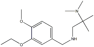 [2-(dimethylamino)-2-methylpropyl][(3-ethoxy-4-methoxyphenyl)methyl]amine Struktur