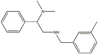 [2-(dimethylamino)-2-phenylethyl][(3-methylphenyl)methyl]amine Struktur