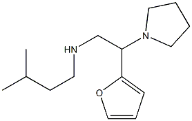 [2-(furan-2-yl)-2-(pyrrolidin-1-yl)ethyl](3-methylbutyl)amine Struktur