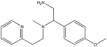 [2-amino-1-(4-methoxyphenyl)ethyl](methyl)[2-(pyridin-2-yl)ethyl]amine Struktur