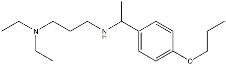 [3-(diethylamino)propyl][1-(4-propoxyphenyl)ethyl]amine Struktur