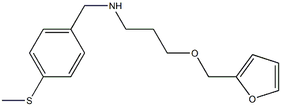 [3-(furan-2-ylmethoxy)propyl]({[4-(methylsulfanyl)phenyl]methyl})amine Struktur