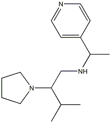 [3-methyl-2-(pyrrolidin-1-yl)butyl][1-(pyridin-4-yl)ethyl]amine Struktur