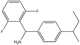 [4-(butan-2-yl)phenyl](2,6-difluorophenyl)methanamine Struktur