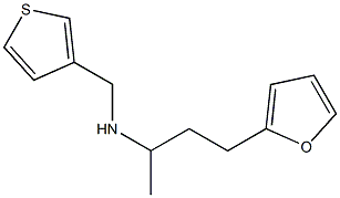 [4-(furan-2-yl)butan-2-yl](thiophen-3-ylmethyl)amine Struktur