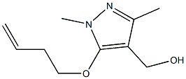 [5-(but-3-en-1-yloxy)-1,3-dimethyl-1H-pyrazol-4-yl]methanol Struktur