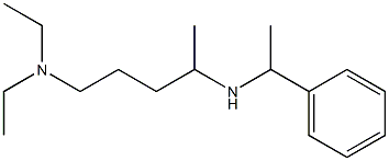 [5-(diethylamino)pentan-2-yl](1-phenylethyl)amine Struktur