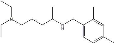 [5-(diethylamino)pentan-2-yl][(2,4-dimethylphenyl)methyl]amine Struktur