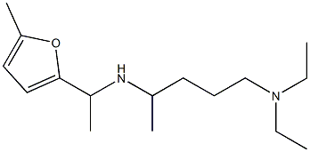 [5-(diethylamino)pentan-2-yl][1-(5-methylfuran-2-yl)ethyl]amine Struktur