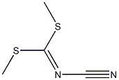 [bis(methylsulfanyl)methylidene](cyano)amine Struktur