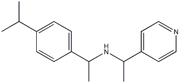 {1-[4-(propan-2-yl)phenyl]ethyl}[1-(pyridin-4-yl)ethyl]amine Struktur