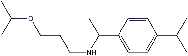 {1-[4-(propan-2-yl)phenyl]ethyl}[3-(propan-2-yloxy)propyl]amine Struktur