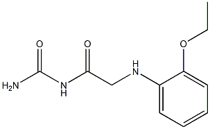 {2-[(2-ethoxyphenyl)amino]acetyl}urea Struktur