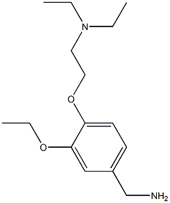 {4-[2-(diethylamino)ethoxy]-3-ethoxyphenyl}methanamine Struktur