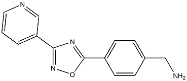 {4-[3-(pyridin-3-yl)-1,2,4-oxadiazol-5-yl]phenyl}methanamine Struktur