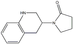 1-(1,2,3,4-tetrahydroquinolin-3-yl)pyrrolidin-2-one Struktur