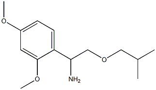 1-(2,4-dimethoxyphenyl)-2-(2-methylpropoxy)ethan-1-amine Struktur