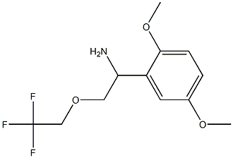 1-(2,5-dimethoxyphenyl)-2-(2,2,2-trifluoroethoxy)ethanamine Struktur