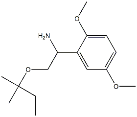 1-(2,5-dimethoxyphenyl)-2-[(2-methylbutan-2-yl)oxy]ethan-1-amine Struktur