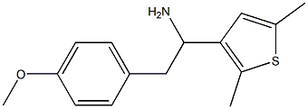 1-(2,5-dimethylthiophen-3-yl)-2-(4-methoxyphenyl)ethan-1-amine Struktur