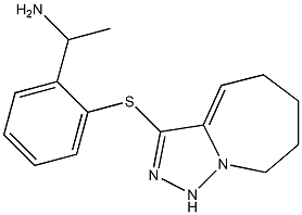 1-(2-{5H,6H,7H,8H,9H-[1,2,4]triazolo[3,4-a]azepin-3-ylsulfanyl}phenyl)ethan-1-amine Struktur