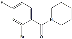 1-(2-bromo-4-fluorobenzoyl)piperidine Struktur