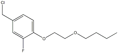 1-(2-butoxyethoxy)-4-(chloromethyl)-2-fluorobenzene Struktur