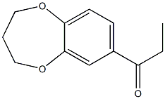 1-(3,4-dihydro-2H-1,5-benzodioxepin-7-yl)propan-1-one Struktur