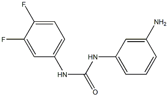 1-(3-aminophenyl)-3-(3,4-difluorophenyl)urea Struktur